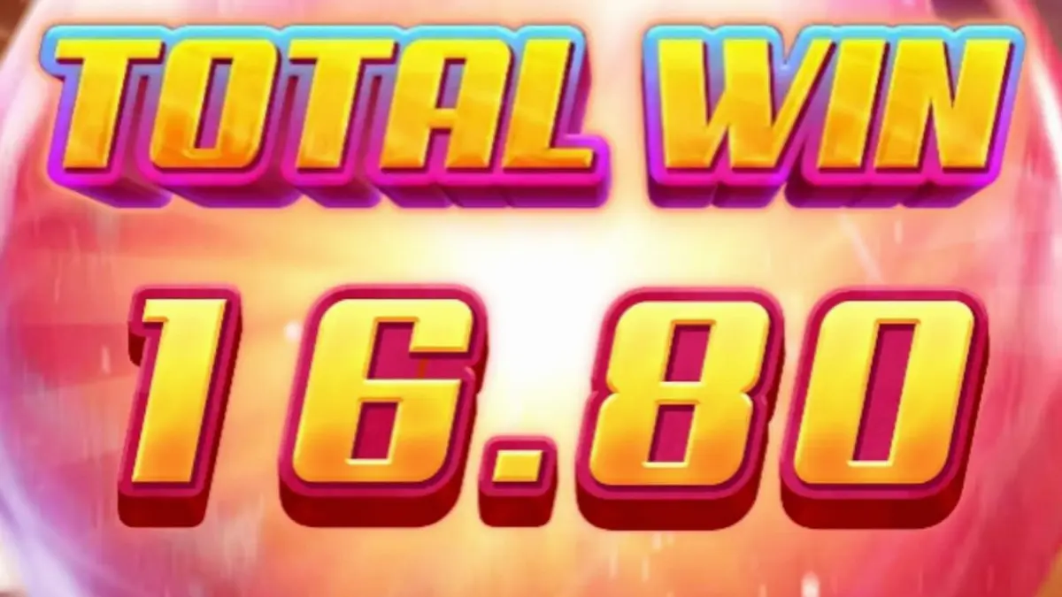 Tampilan visual neon dari slot Perfect Strike dengan simbol bowling dan piala.